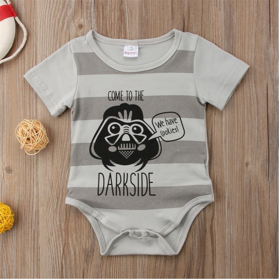 Star Wars Baby Kids Baby Boys Girls Funny Romper Bodysuit Clothes