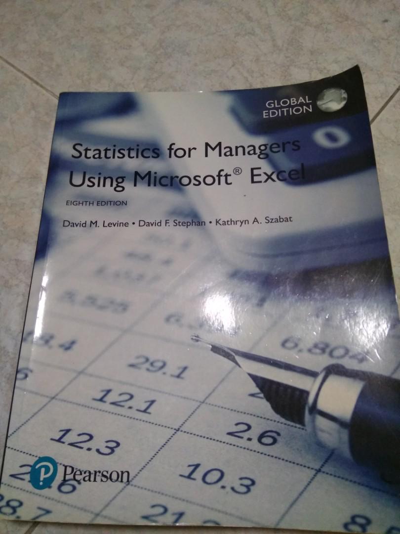 Statistics For Managers Using Microsoft Excel 8th Edition Books