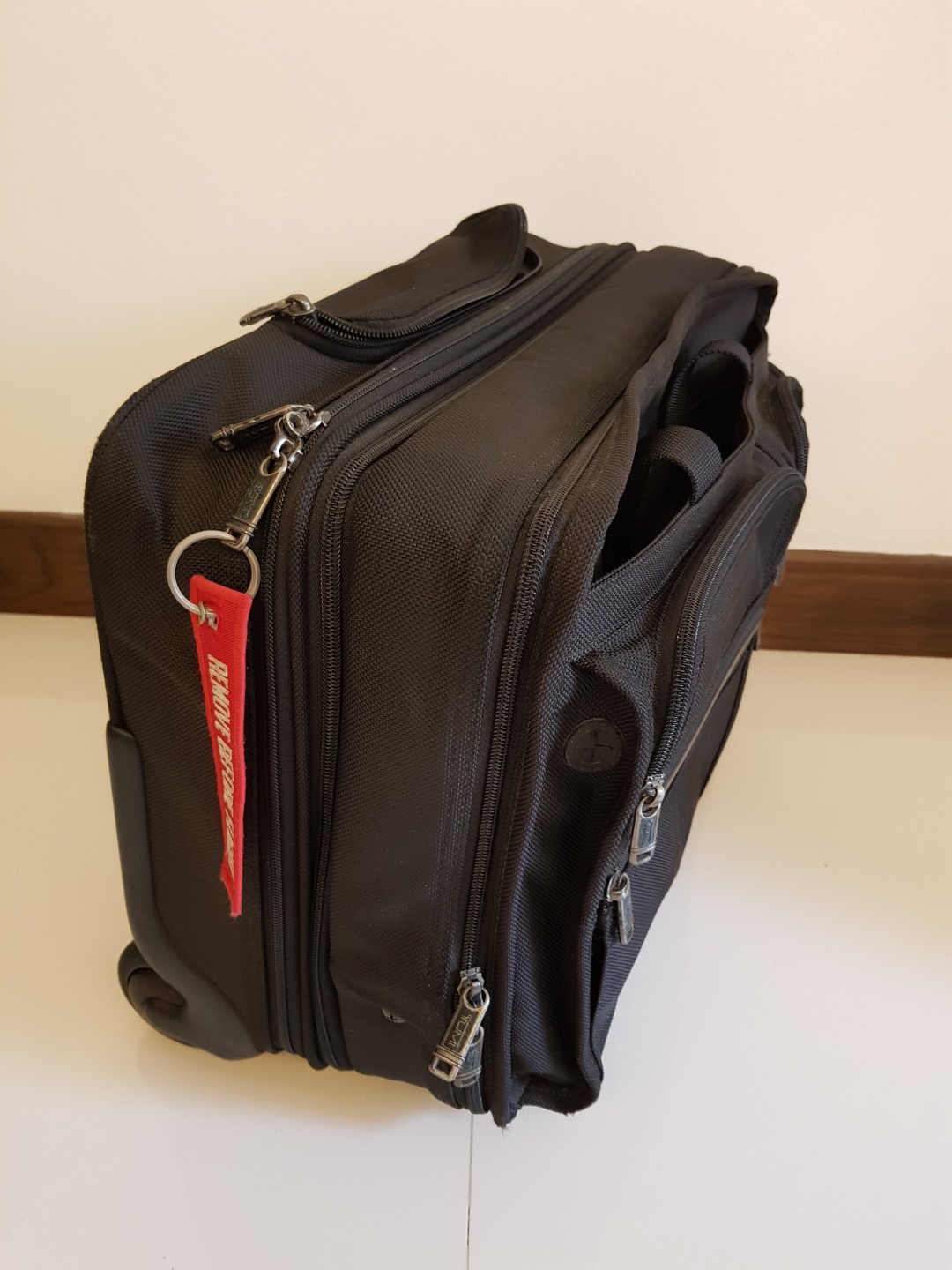Tumi 2 top wheeled briefcase