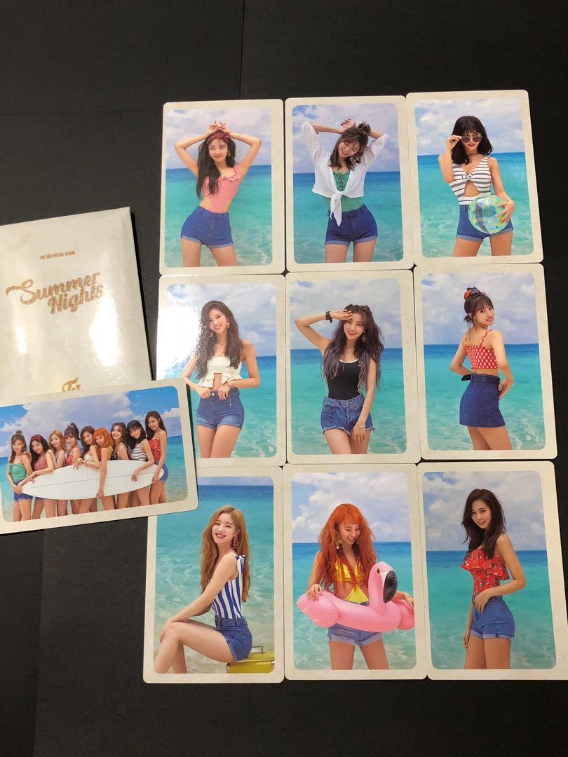 Twice Summer Nights Ver B Preorder Photocard Hobbies Toys Memorabilia Collectibles K Wave On Carousell