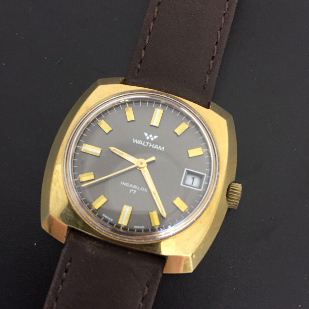 Waltham incabloc watch new arrivals