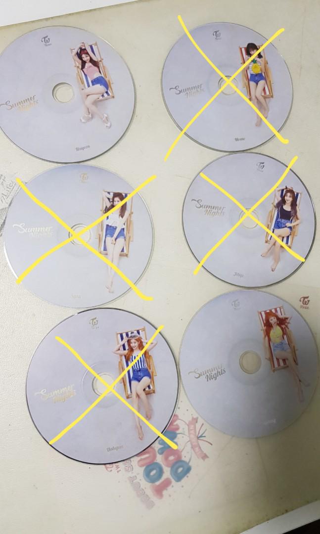 Wts Twice Summer Nights Member Cd Plates Hobbies Toys Memorabilia Collectibles K Wave On Carousell