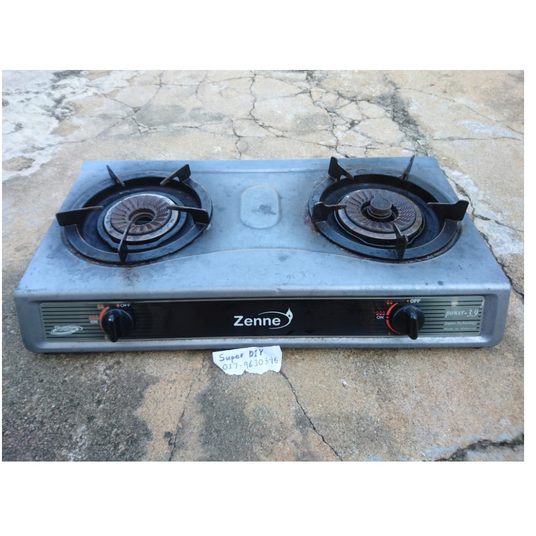 Original Japan Zenne Kgs301a Double Burner Gas Stove Dapur Masak