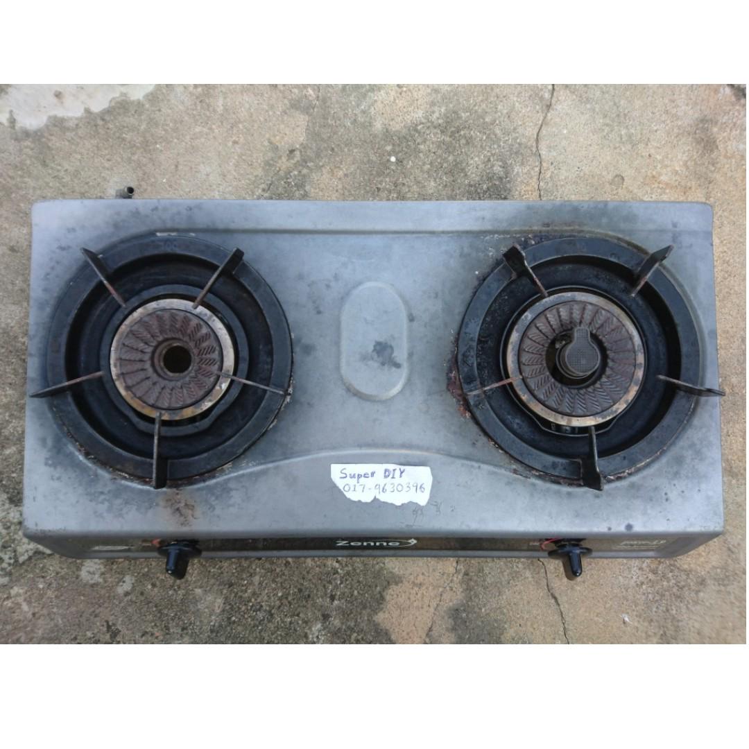 Original Japan Zenne Kgs301a Double Burner Gas Stove Dapur Masak