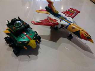 RARE!!! Vintage Gatchaman diecast toys made in Singapore!!