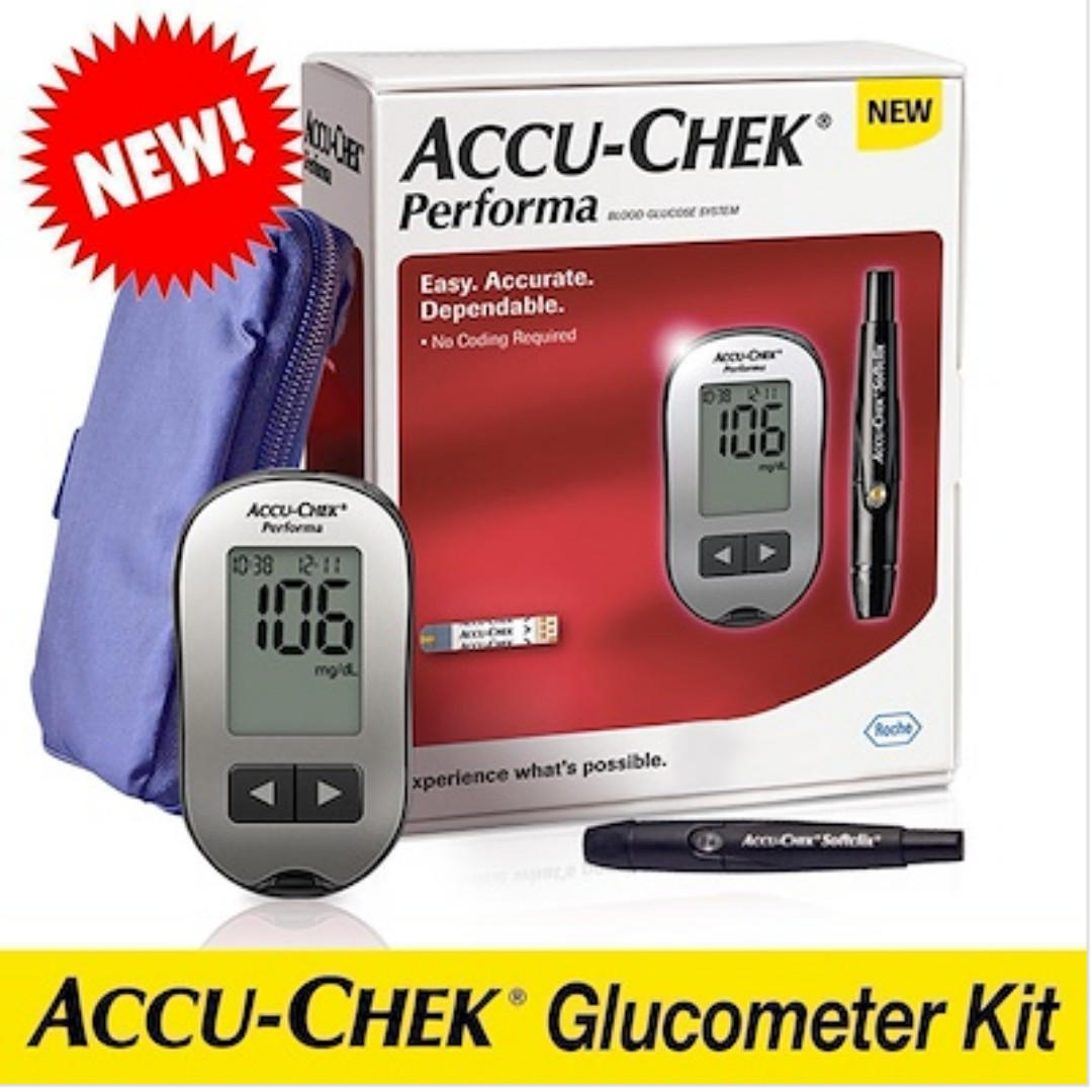 AccuChek Performa Lancing Device Kit Blood Glucose Meter