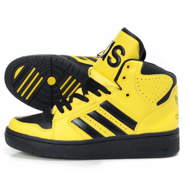 Желтые кроссовки адидас. Jeremy Scott adidas Black.