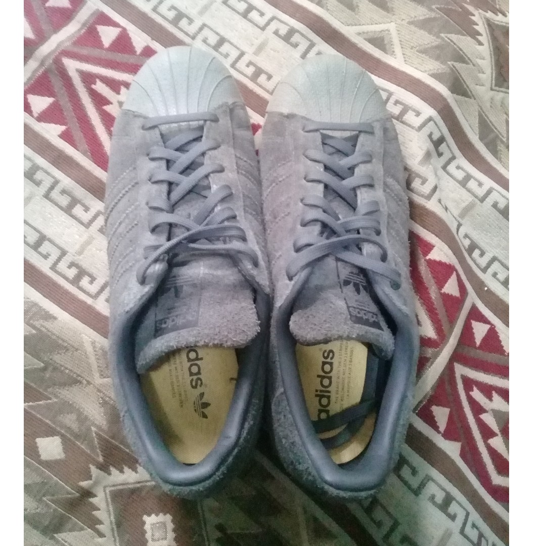 gray suede adidas