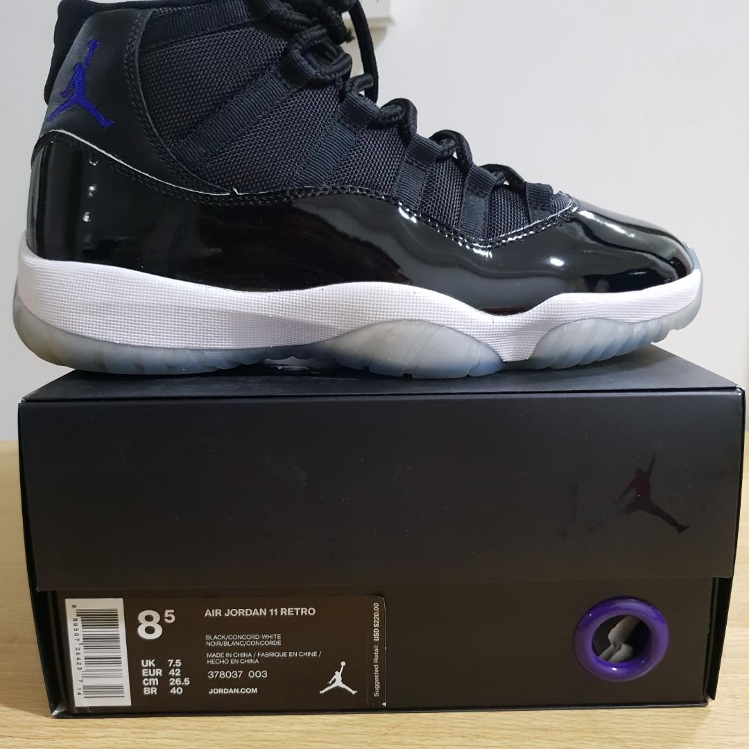 space jam 11 size 8