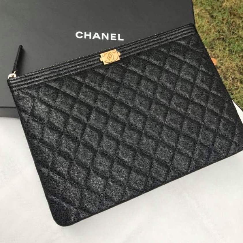 Authentic Chanel Boy Medium O Case, Luxury, Bags & Wallets on Carousell