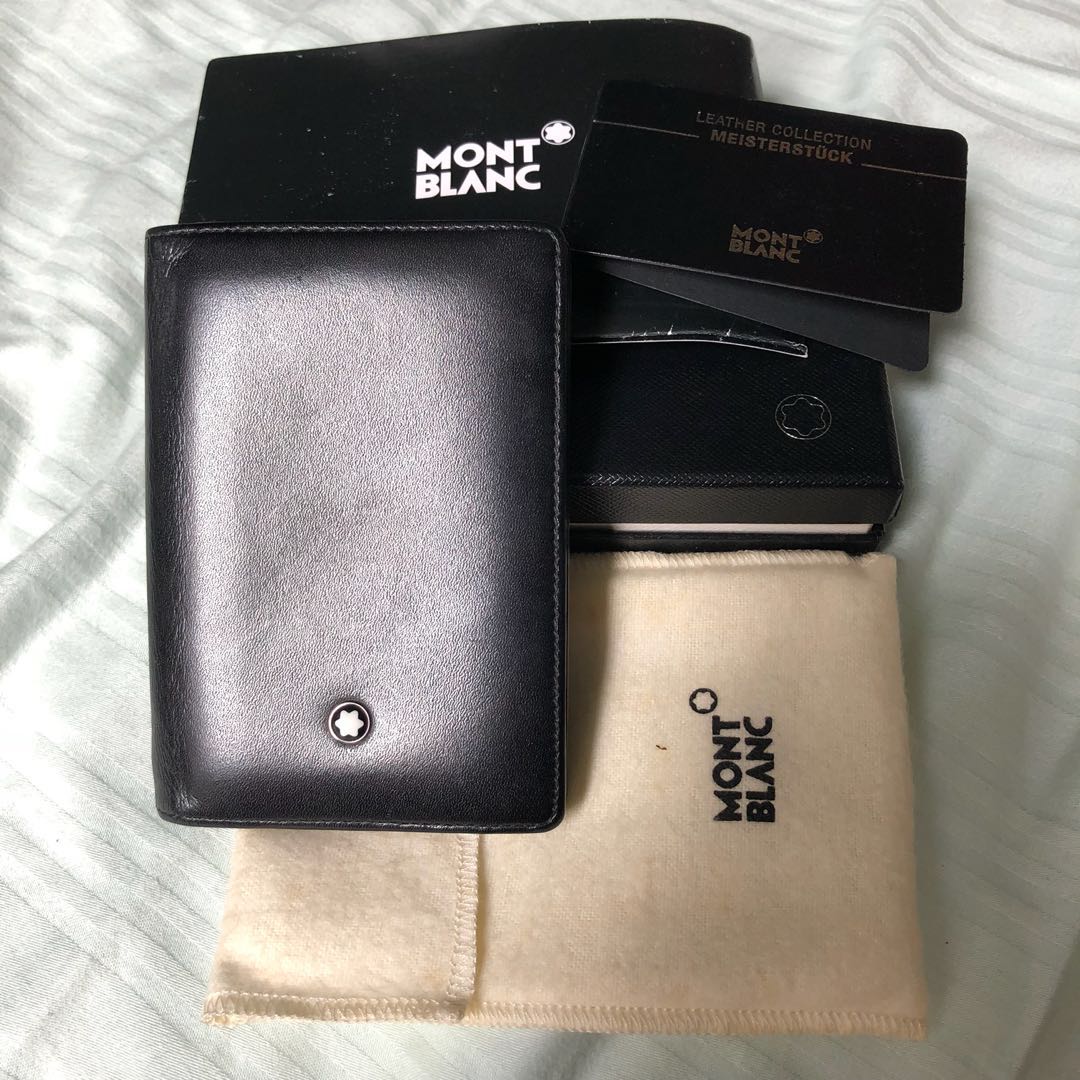 AUTHENTIC Mont Blanc Leather Card Holder, Men's Fashion, Watches & Accessories, Wallets & Card