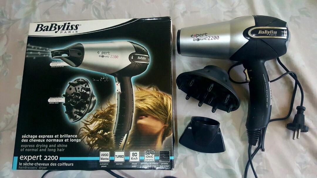 Babyliss Hair Dryer Expert Ioniceramic 2200, Beauty & Personal Care, Hair  on Carousell