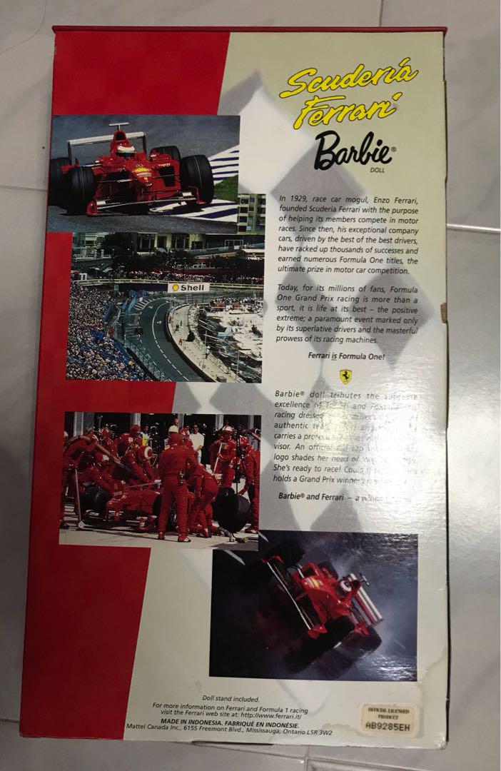 barbie scuderia ferrari