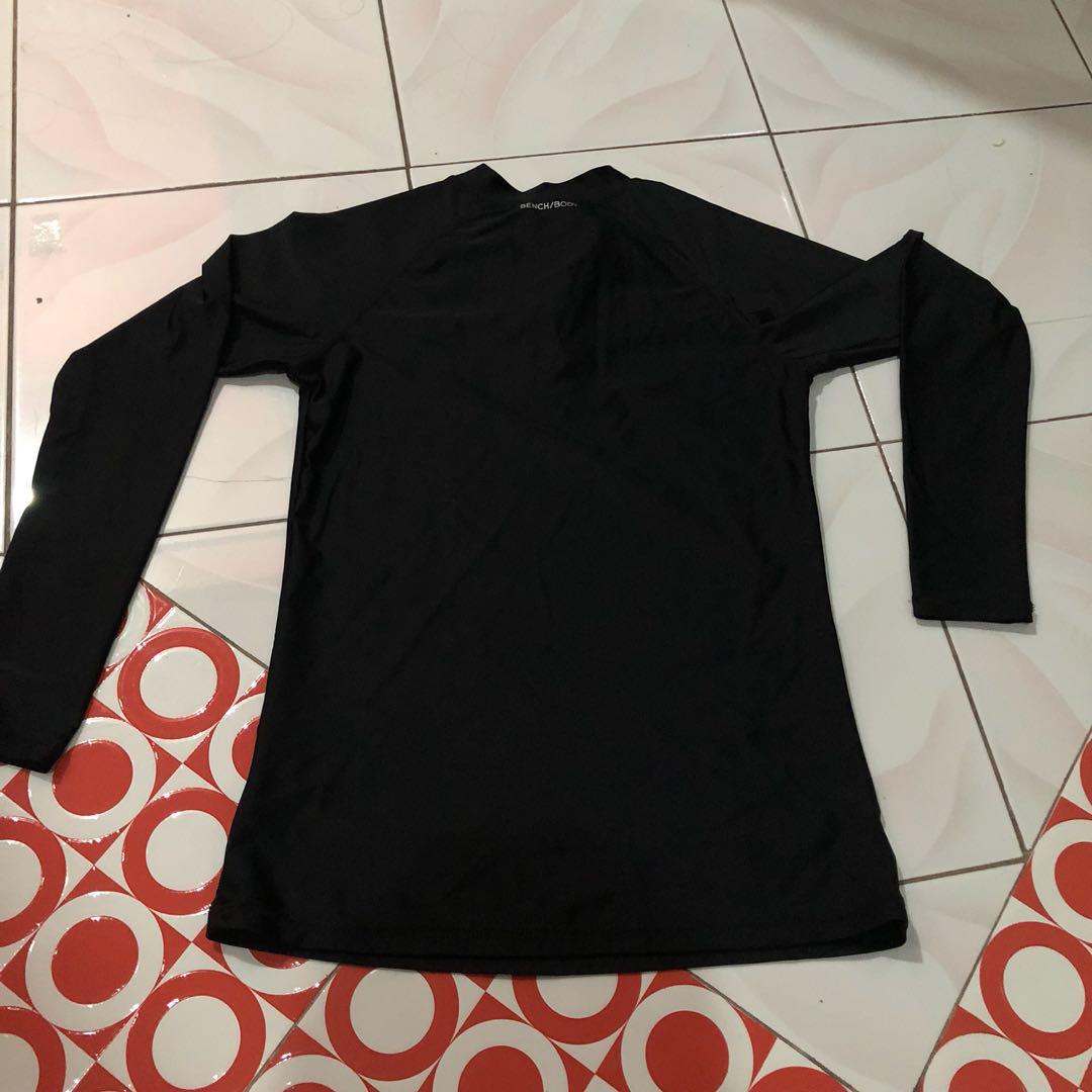 Bench rashguard black, Women's Fashion, Swimwear, Rash guard on Carousell