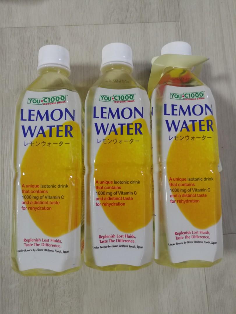 C1000 Lemon Water 500ml 3 Bottles For 1 Only Furniture Home Living Kitchenware Tableware Water Bottles Tumblers On Carousell