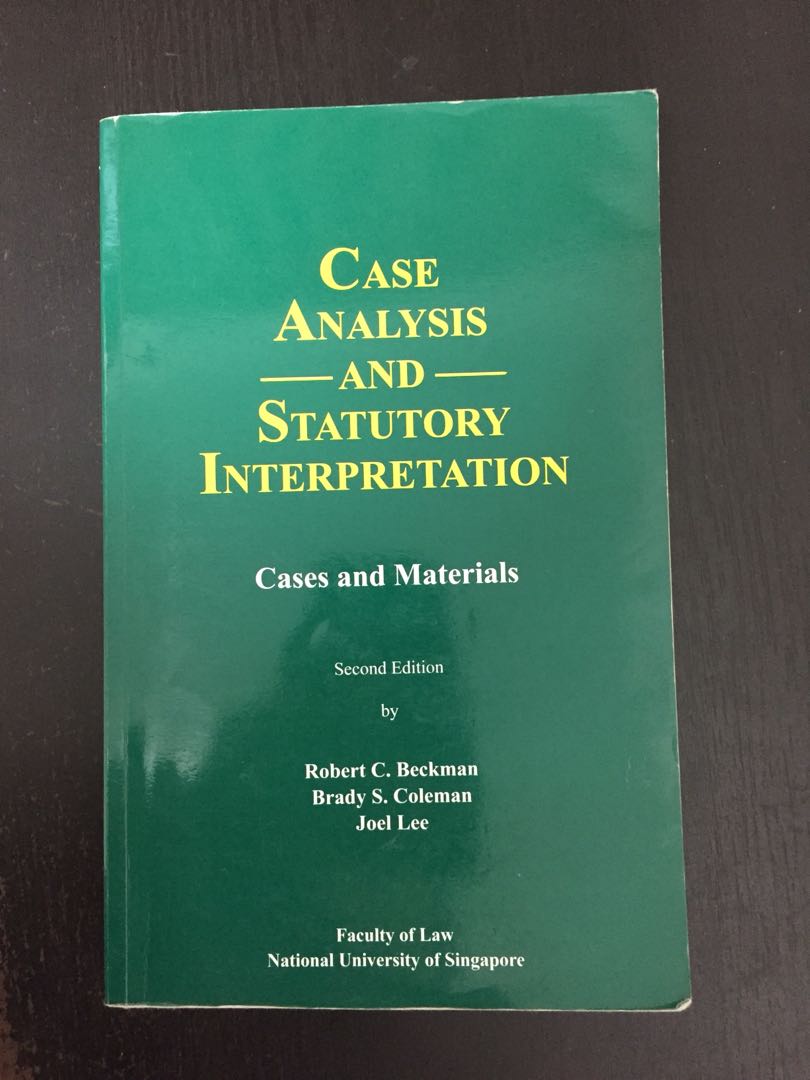 Case Analysis & Statutory Interpretation, Hobbies & Toys, Books ...