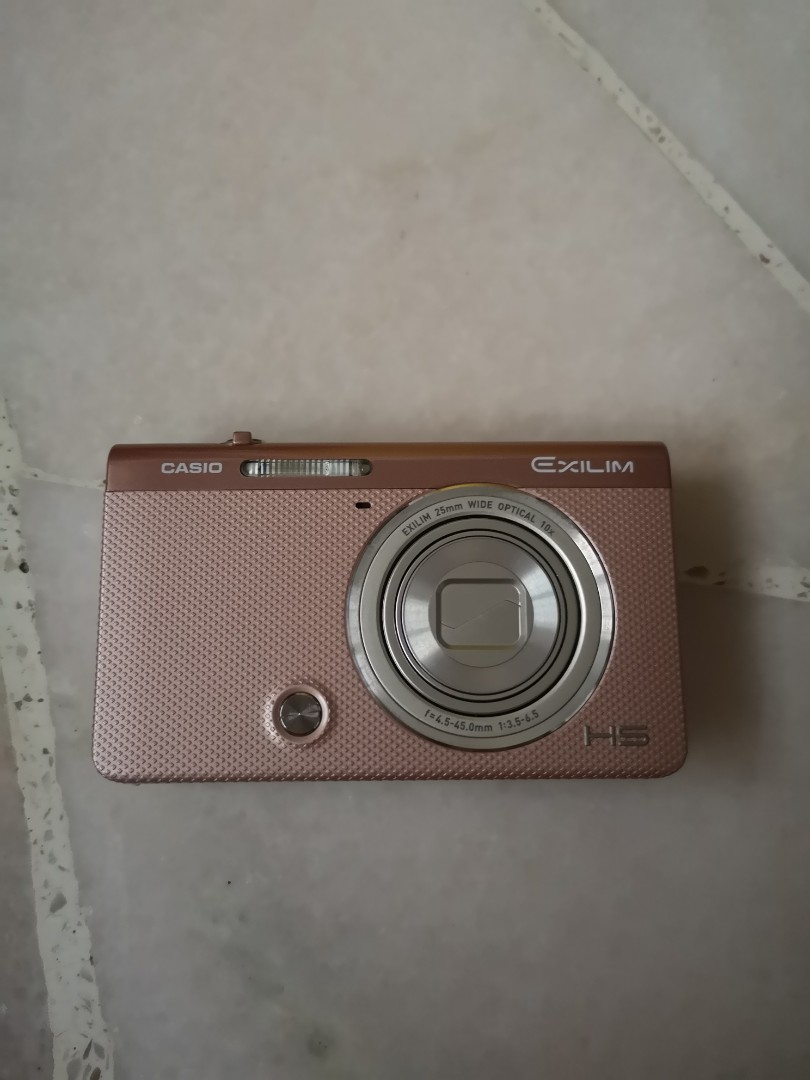 Casio Rose Gold Camera EXZR50, Photography, Cameras on Carousell