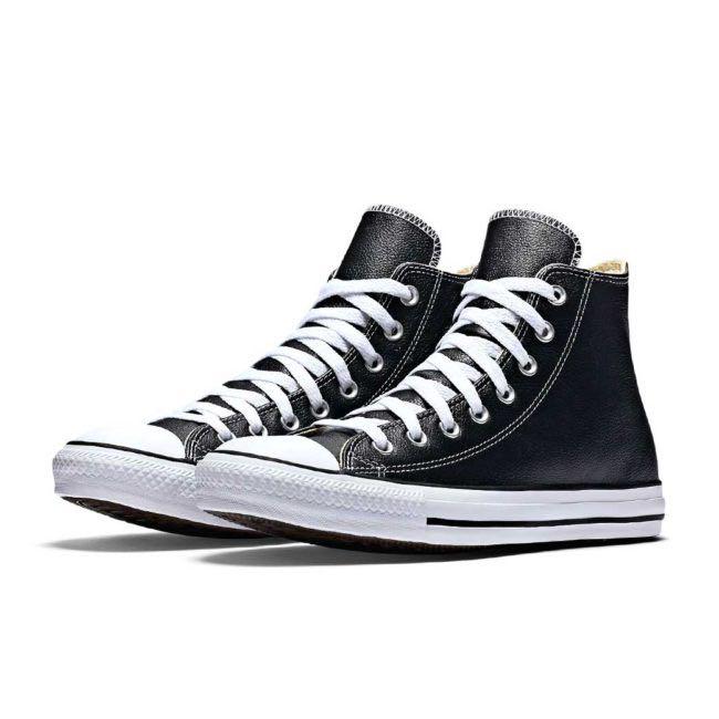 Converse High Cuts (Leather) - Black 