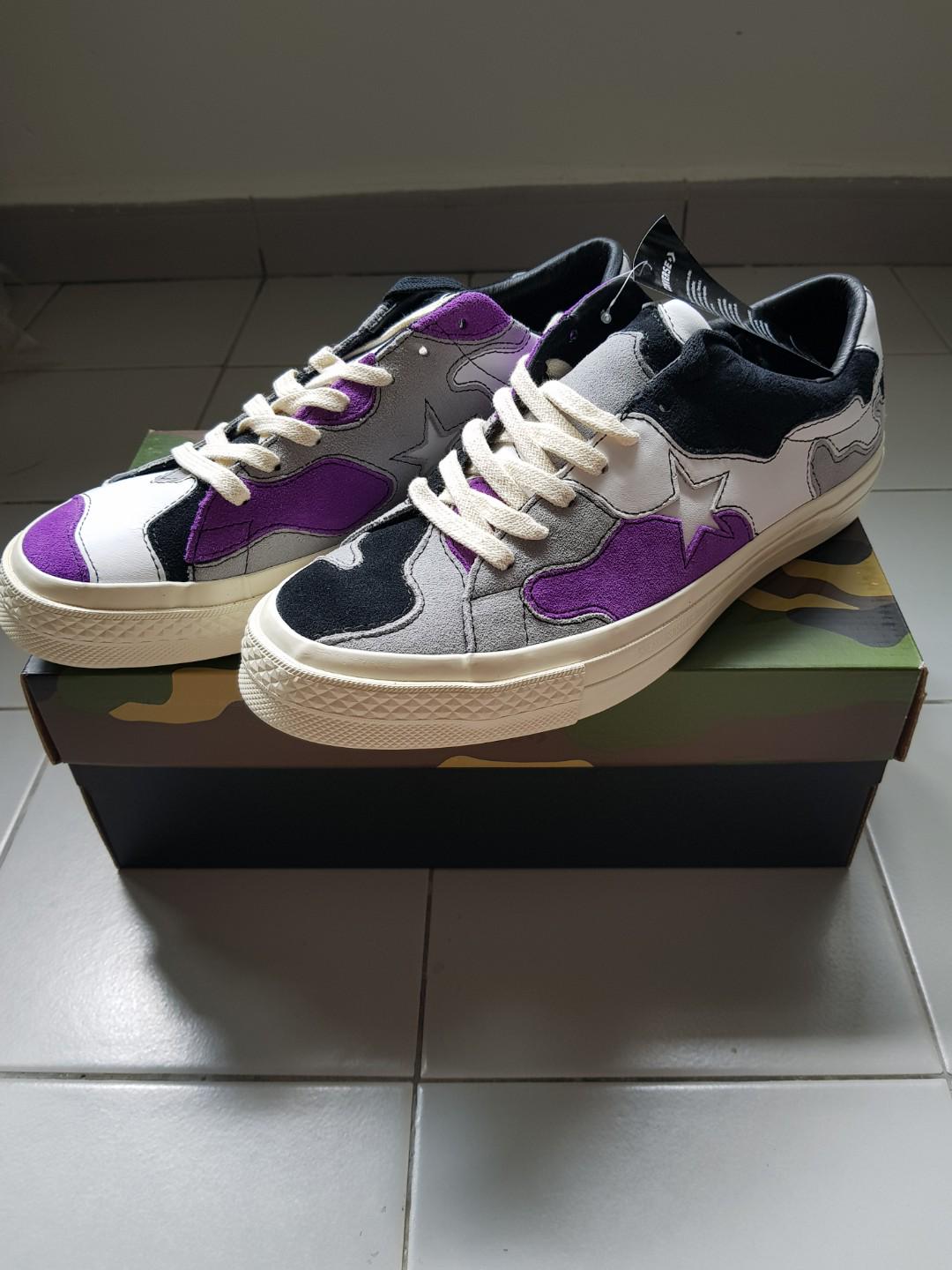 converse x sneakersnstuff purple