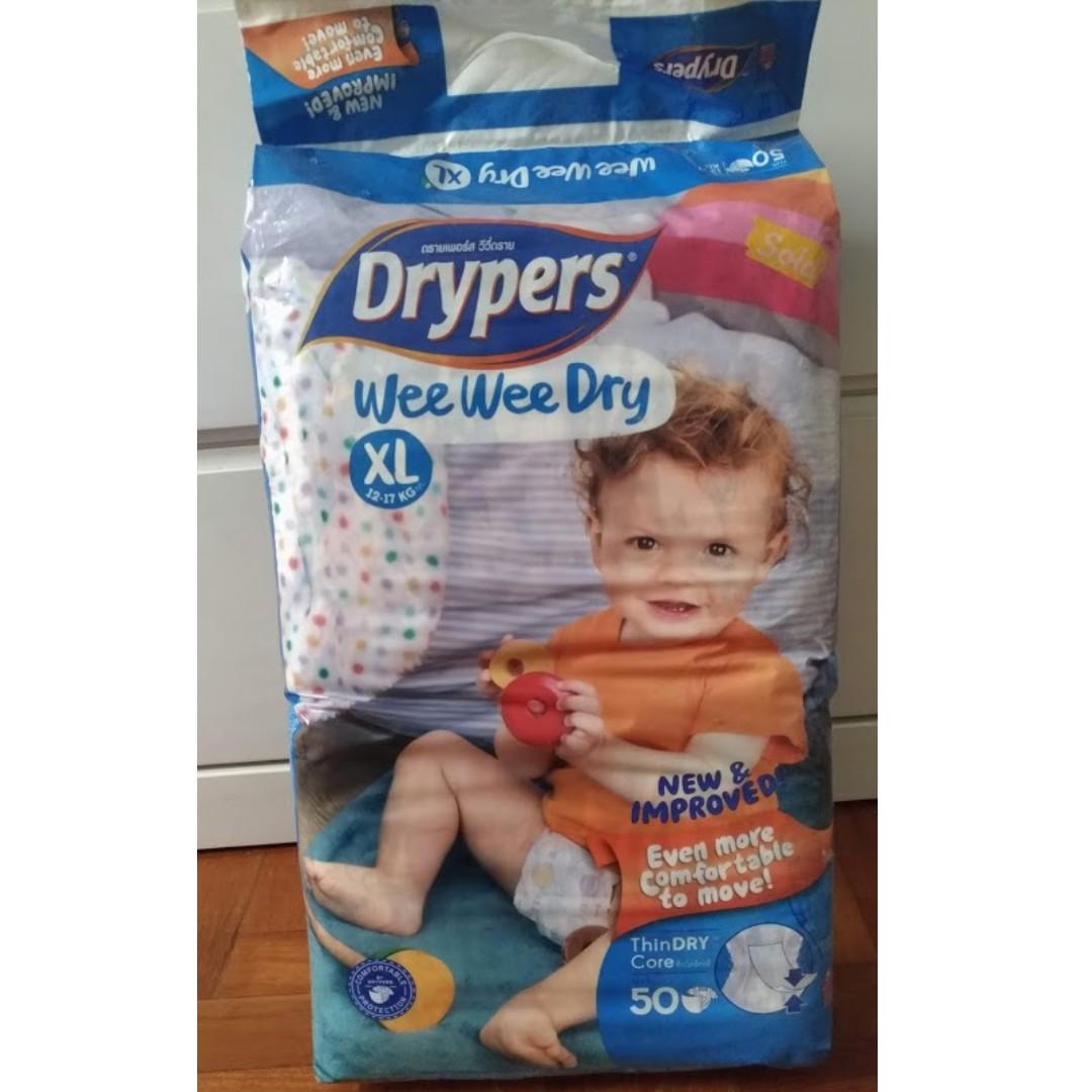 Drypers Wee Wee Dry Xl 12 17kg Babies Kids Nursing Feeding On Carousell