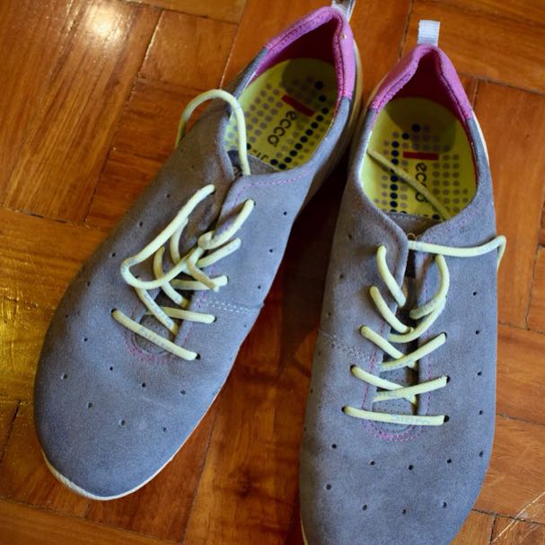 Ecco Suede Grey Shoes / Sneakers, Women 