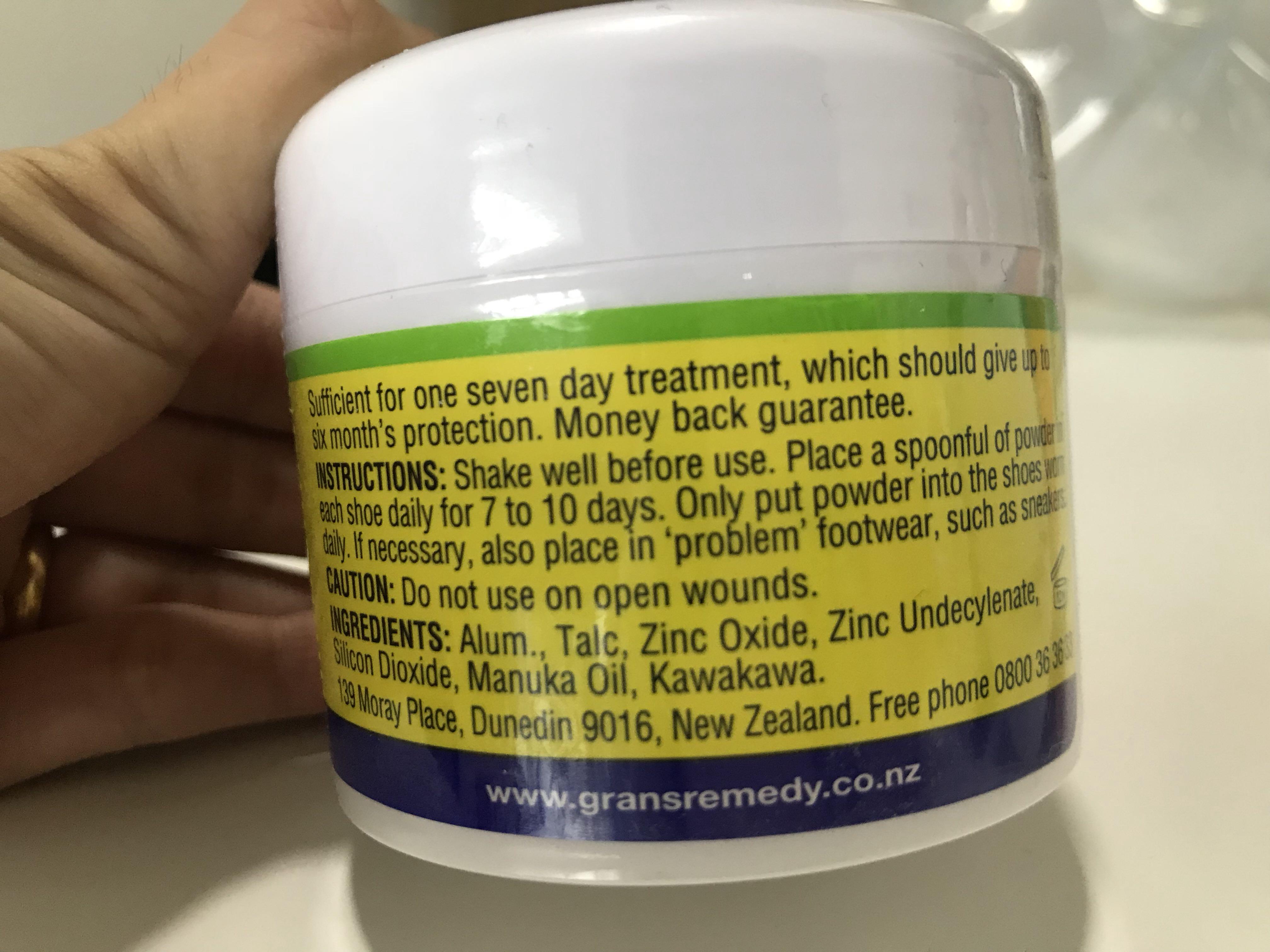 Grans Remedy Foot Powder (Original) 50g, Beauty & Personal Care, Foot