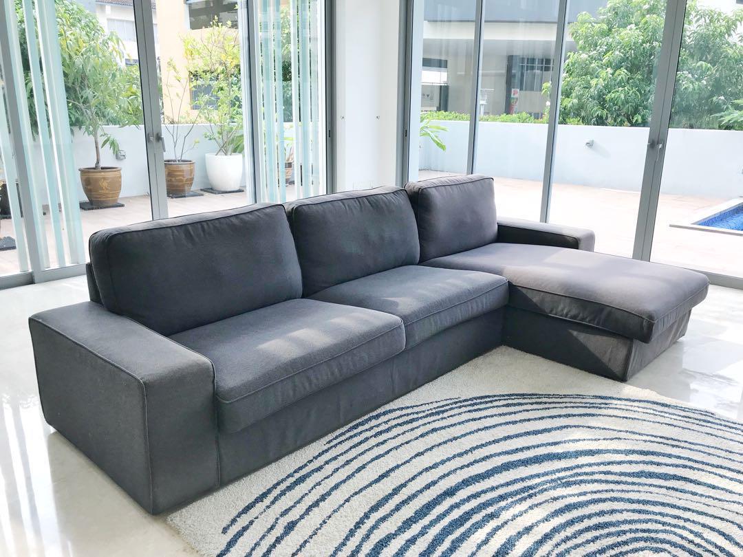 Grey L Shaped Sofa For Sale Good Condition Furniture Sofas On
