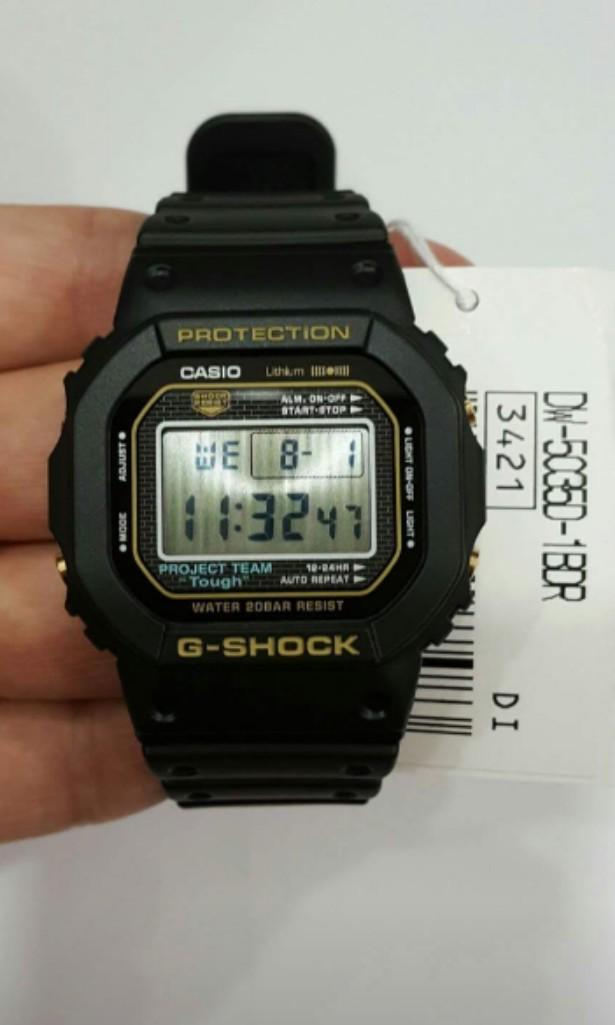 G Shock 35th Anniversary Gold Plated Back dw5035