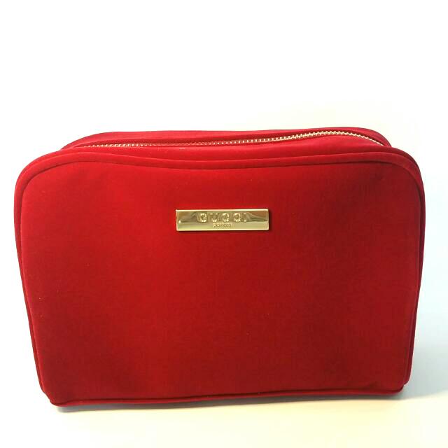 gucci red velvet purse