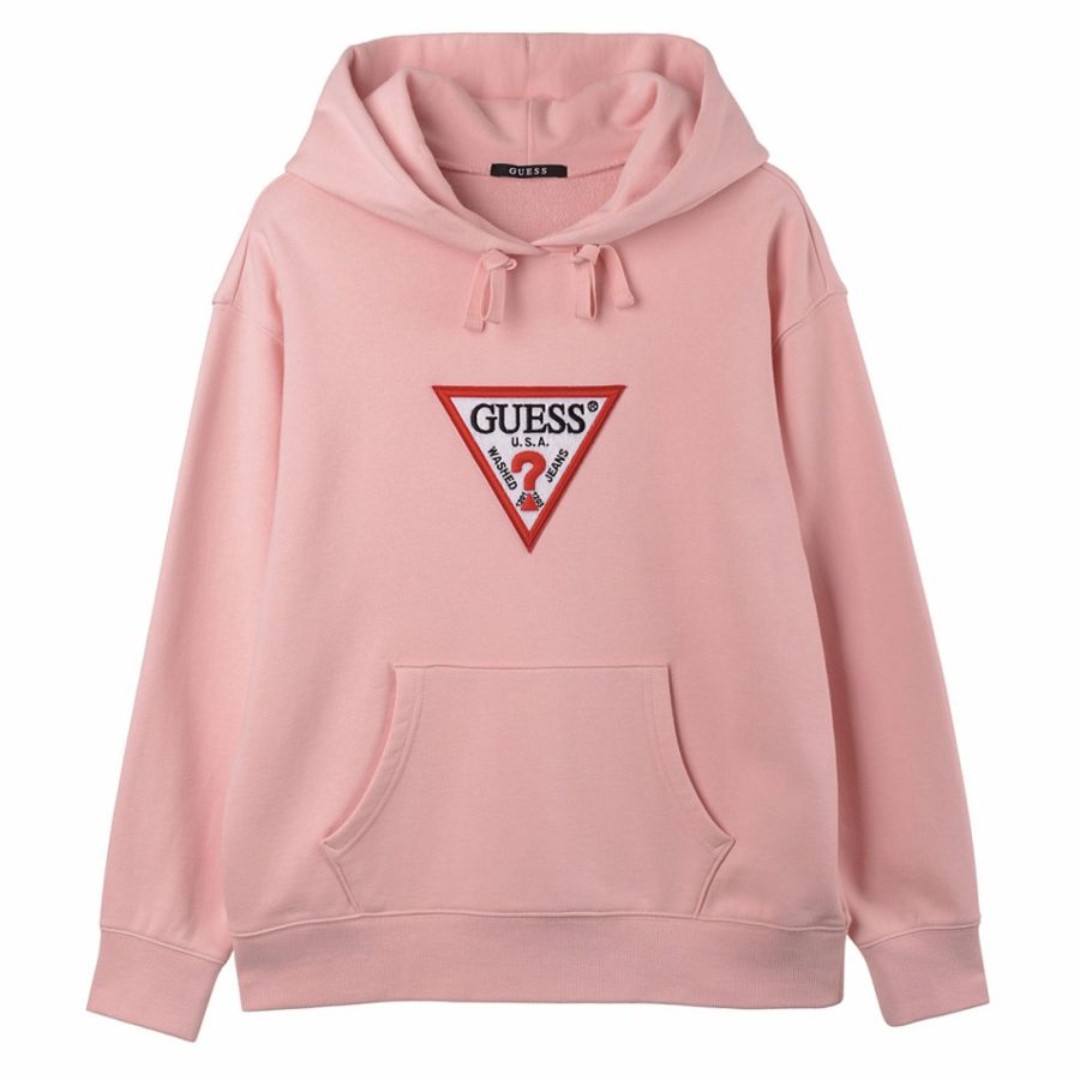 guess pink sweatshirt