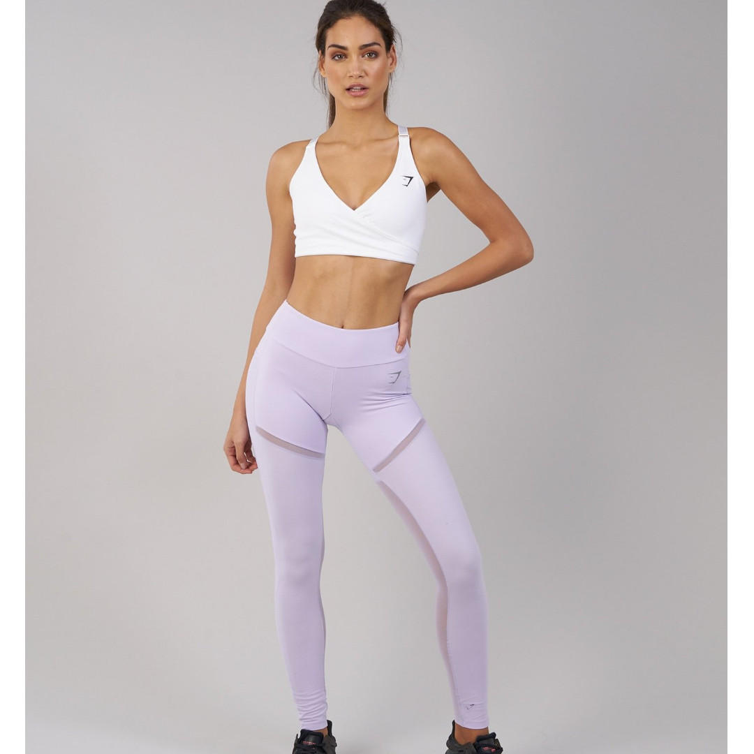 Gymshark Simply Mesh Leggings - Pastel Lilac XS, Women's Fashion,  Activewear on Carousell