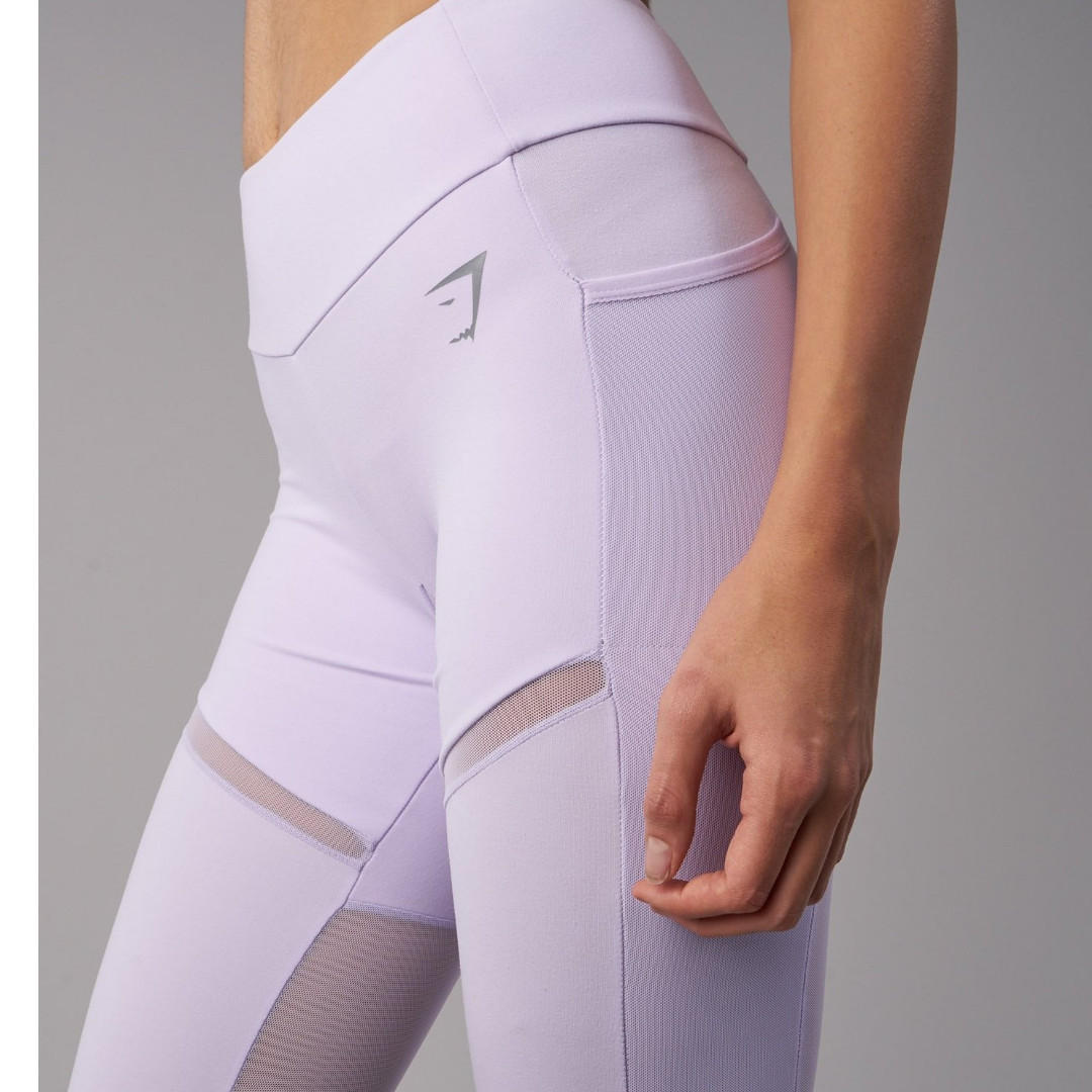 Gymshark Simply Mesh Leggings - Pastel Lilac XS, Women's Fashion,  Activewear on Carousell