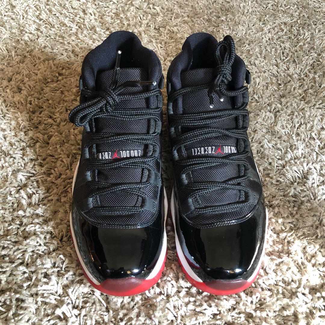 j11 bred on feet