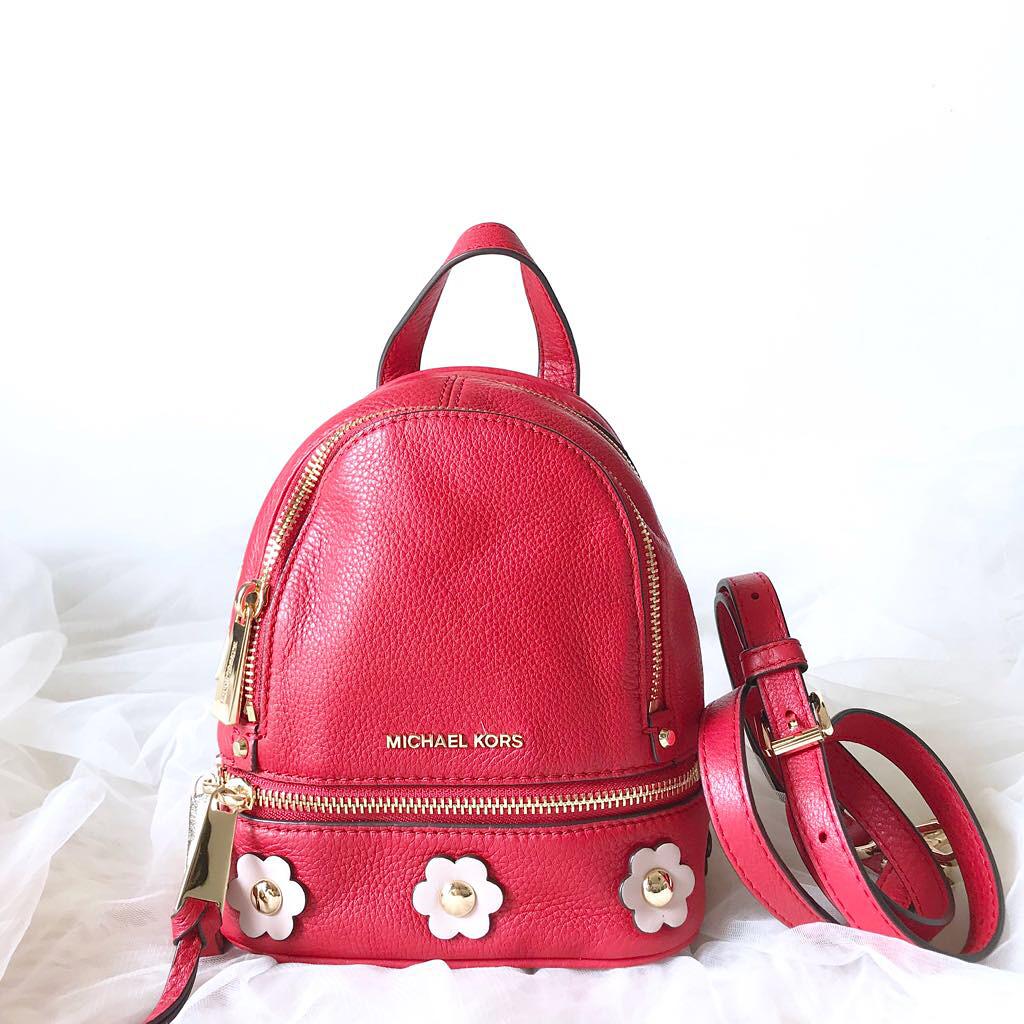michael kors backpack flowers