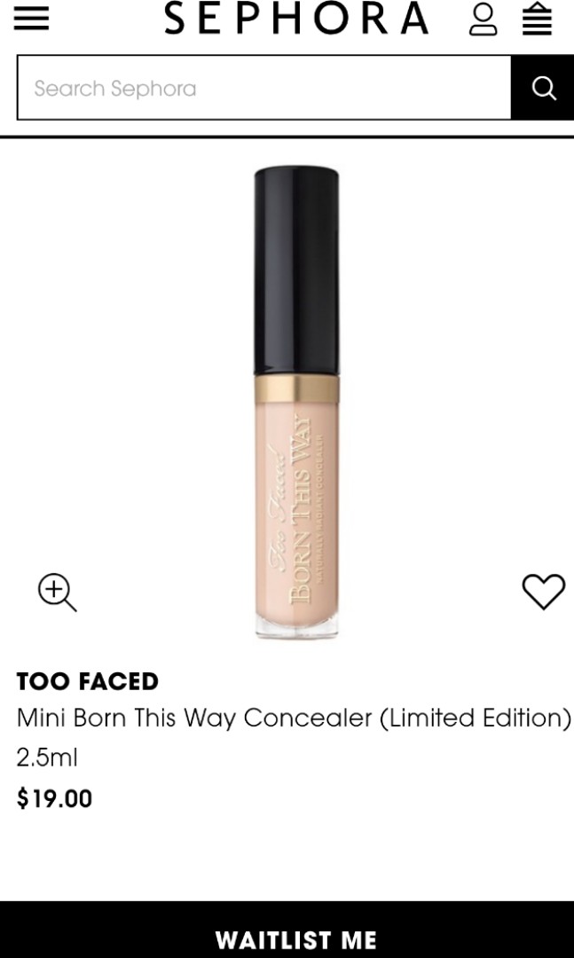 mini born this way concealer