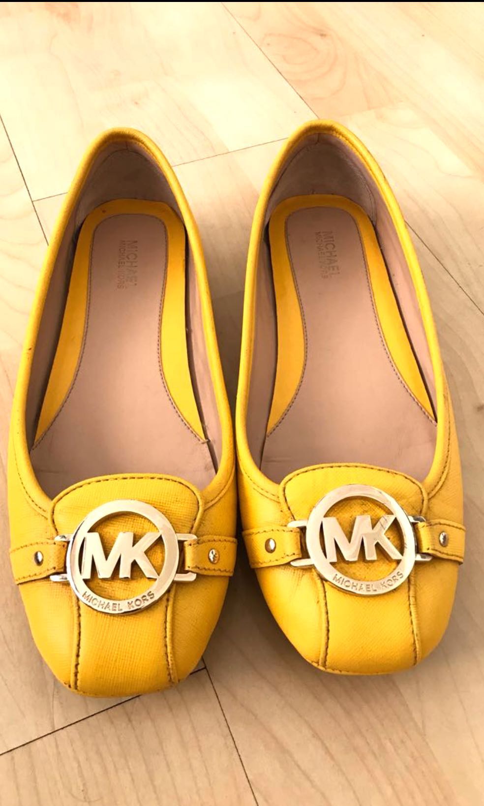 Yellow mk shoes clearance