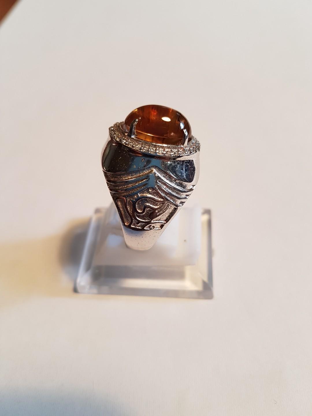 Natural Opal Cat Eye Minor Crack Inside Stone Men S Fashion