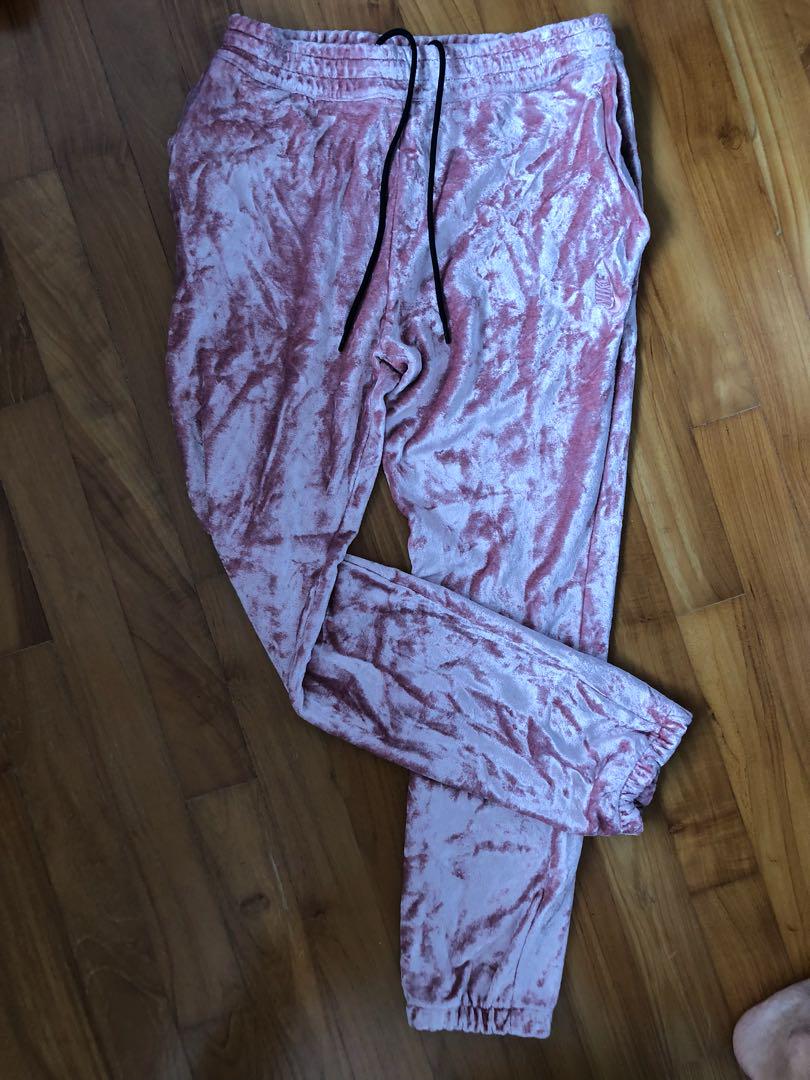 nike velvet track pants