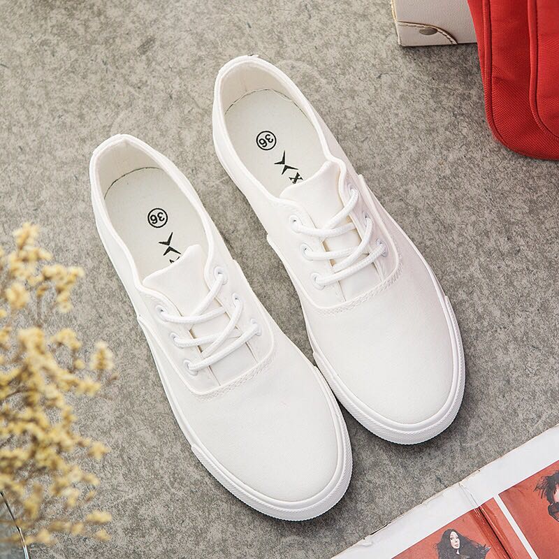 plain canvas sneakers