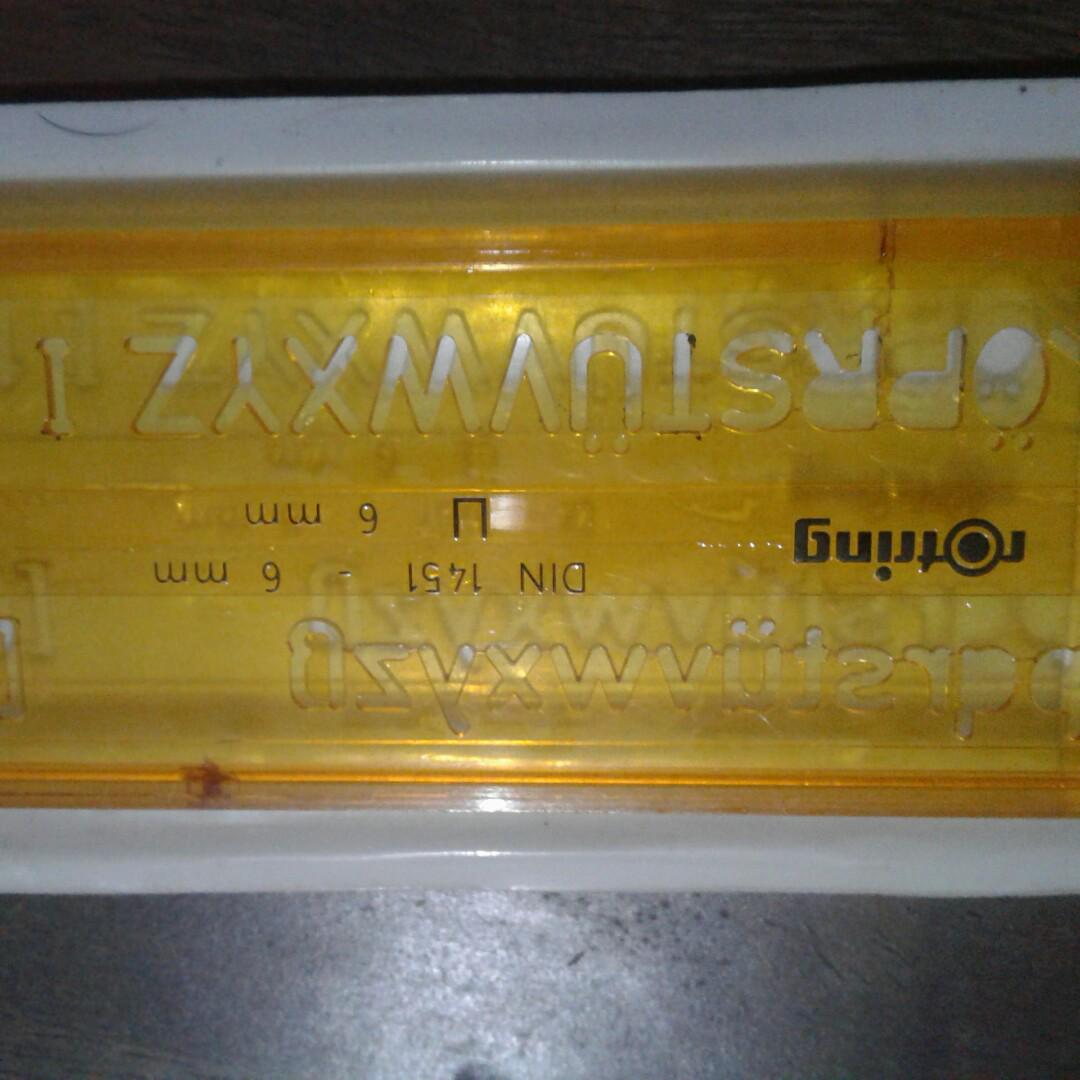 ROTRING LETTERING GUIDE, Hobbies & Toys, Stationary & Craft, Craft ...