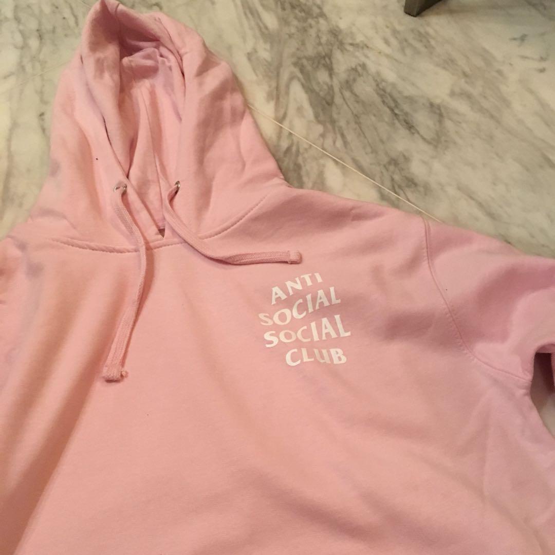 S Anti Social Social Club Kkoch Pink Hoodie ASSC