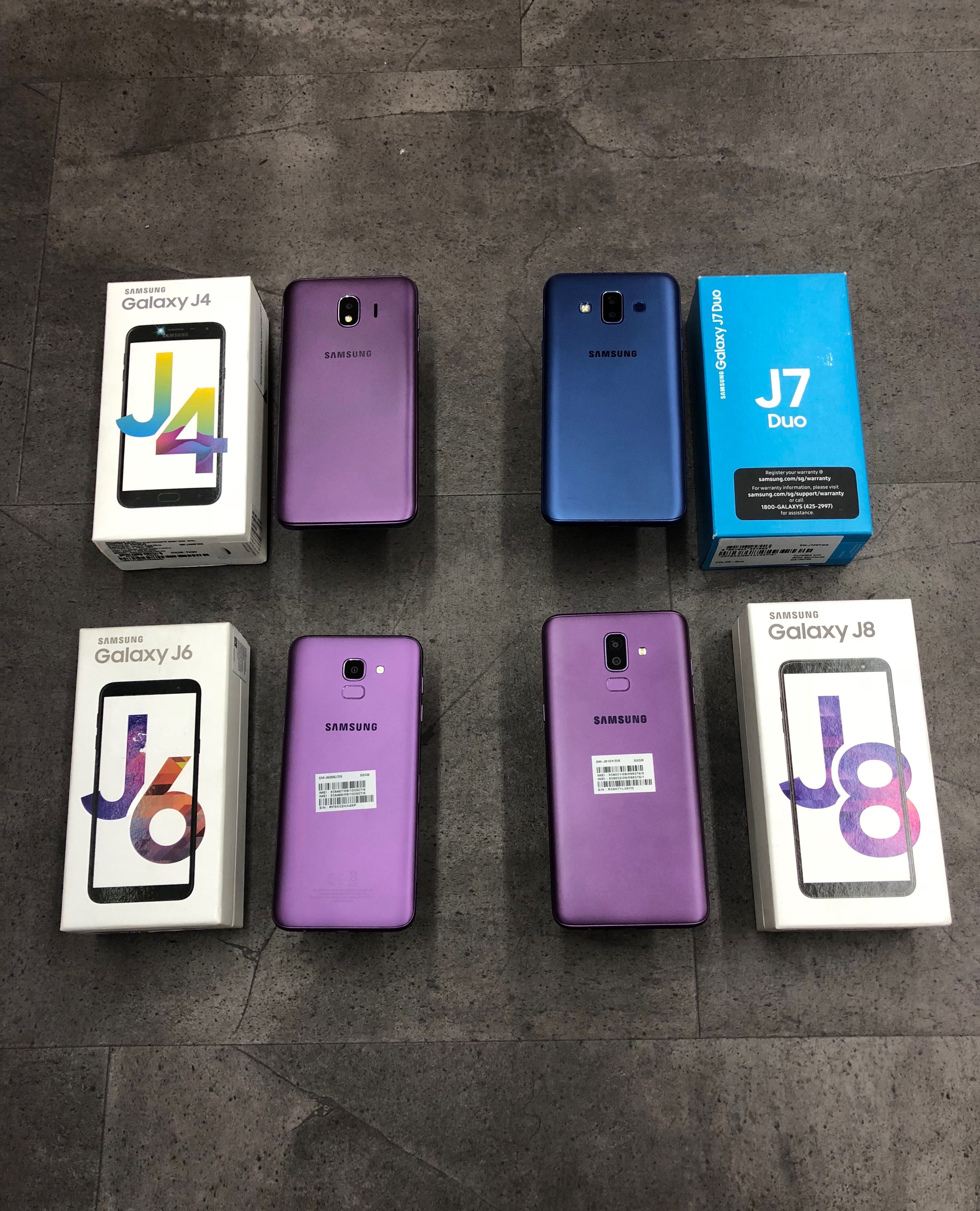 Samsung Galaxy J4 J6 J8 J7 Duo 2018 $180 $335 Mobiles photo photo