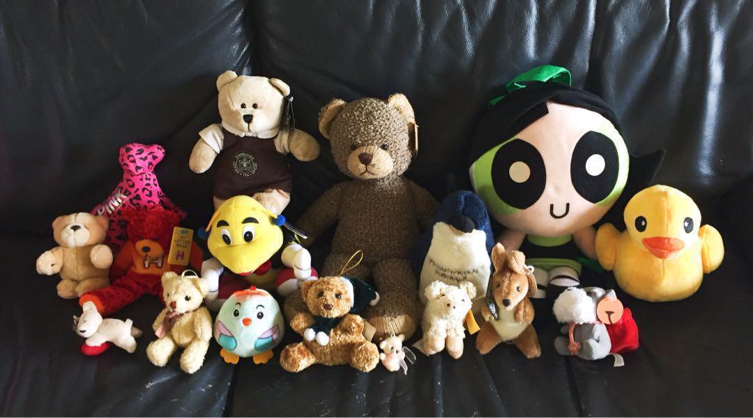 different types of soft toys