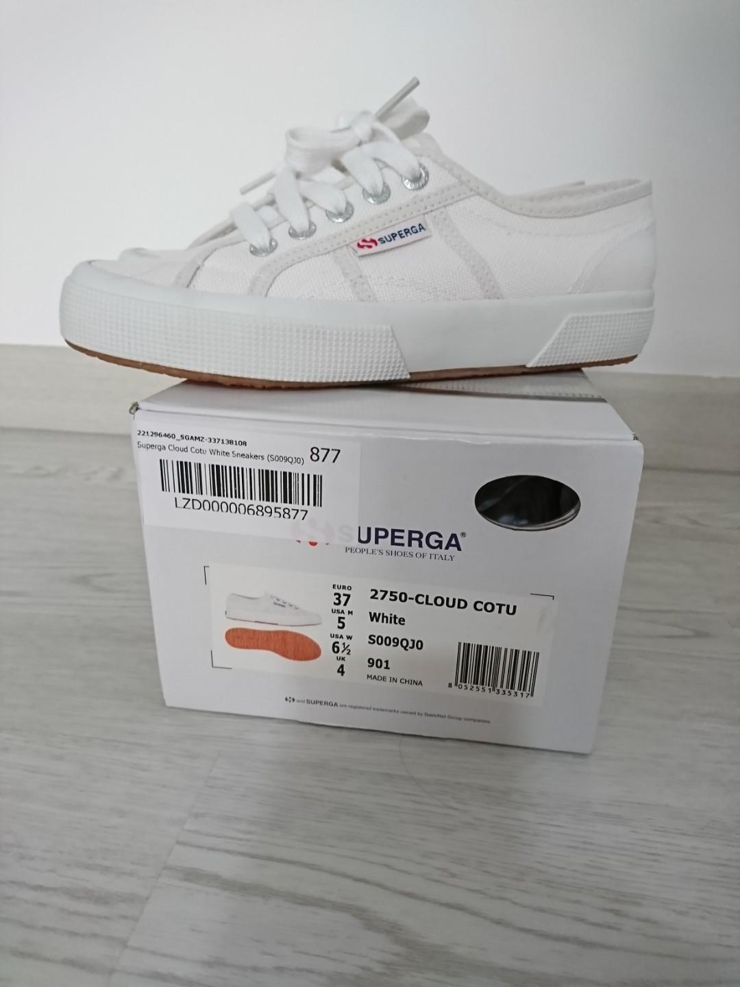 Superga 2750 Cuto Classic White Sneaker 