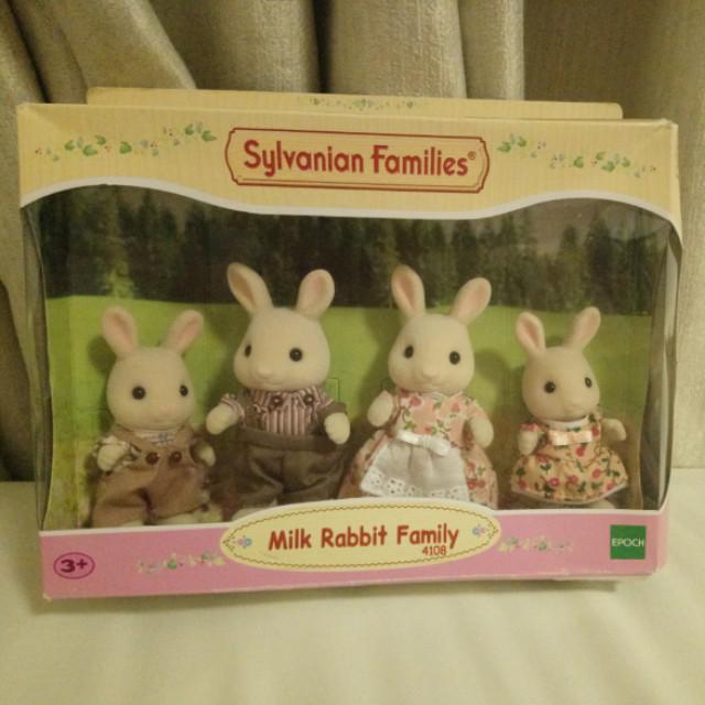 milk rabbit family sylvanian families