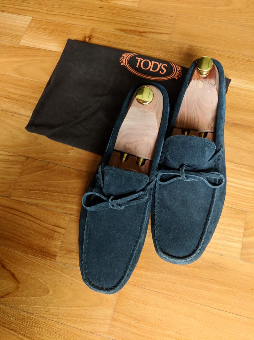 Tod's Authentic Men Suede (Navy), Men's Fashion, Dress Shoes on Carousell