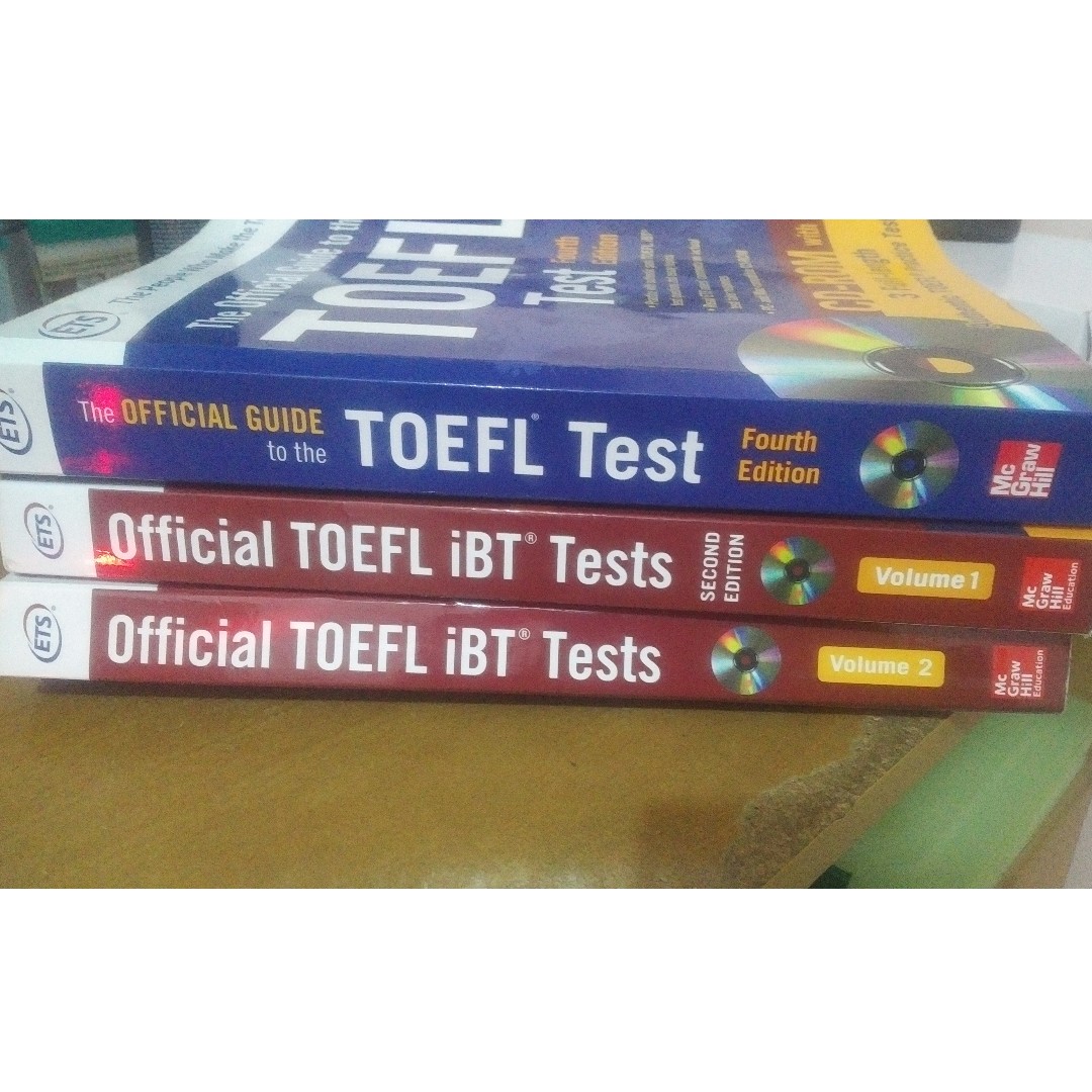 Toefl Ibt Guide Book Blue And Exercise Book Red Books Stationery Textbooks Tertiary On Carousell