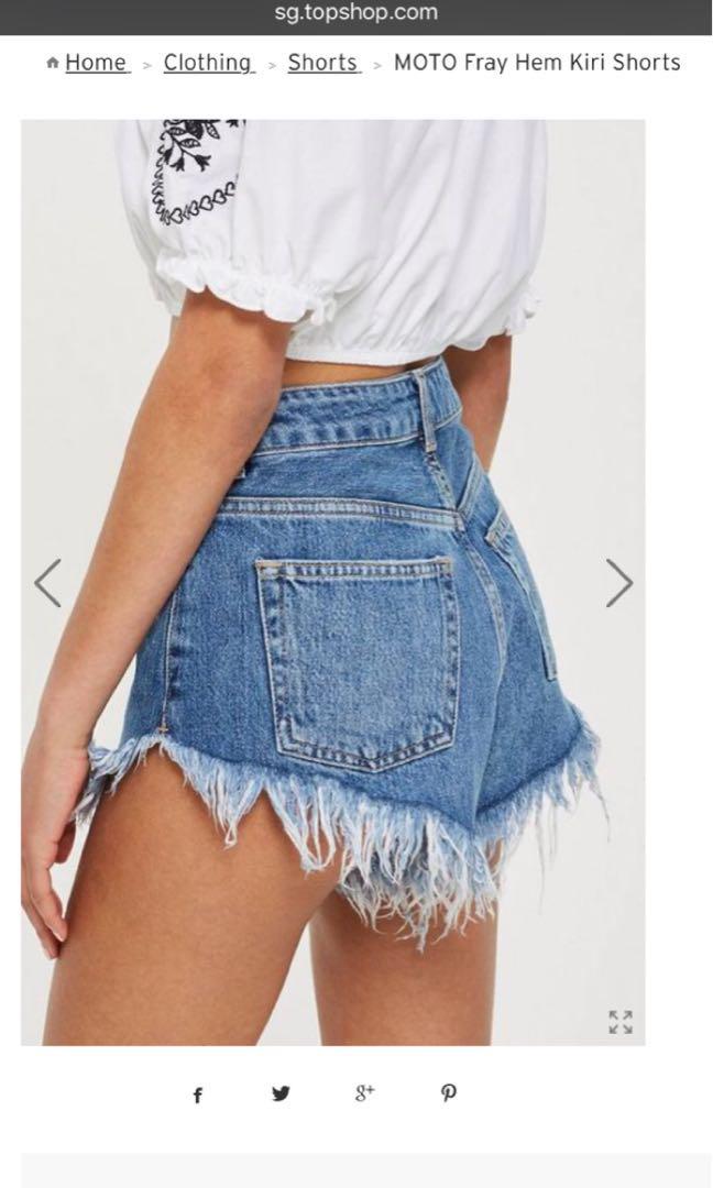 Fray hem kiri shorts cheap