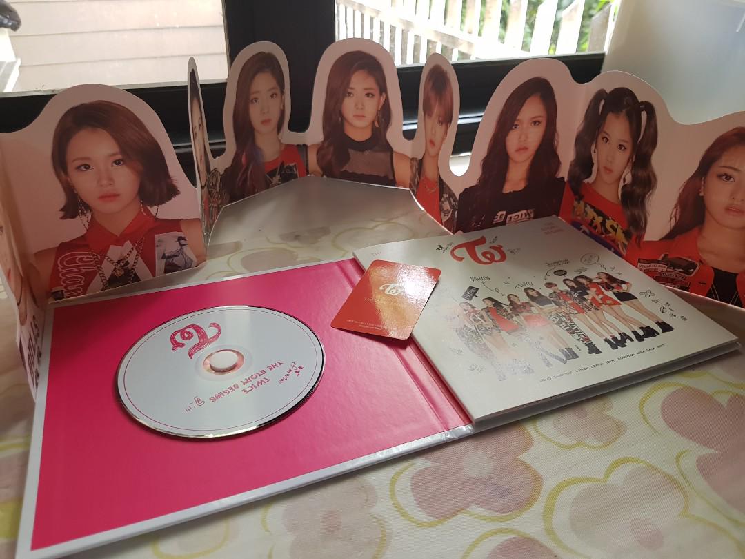 TWICE 1st Mini Album THE STORY BEGINS Photobook + Photocards + Garland