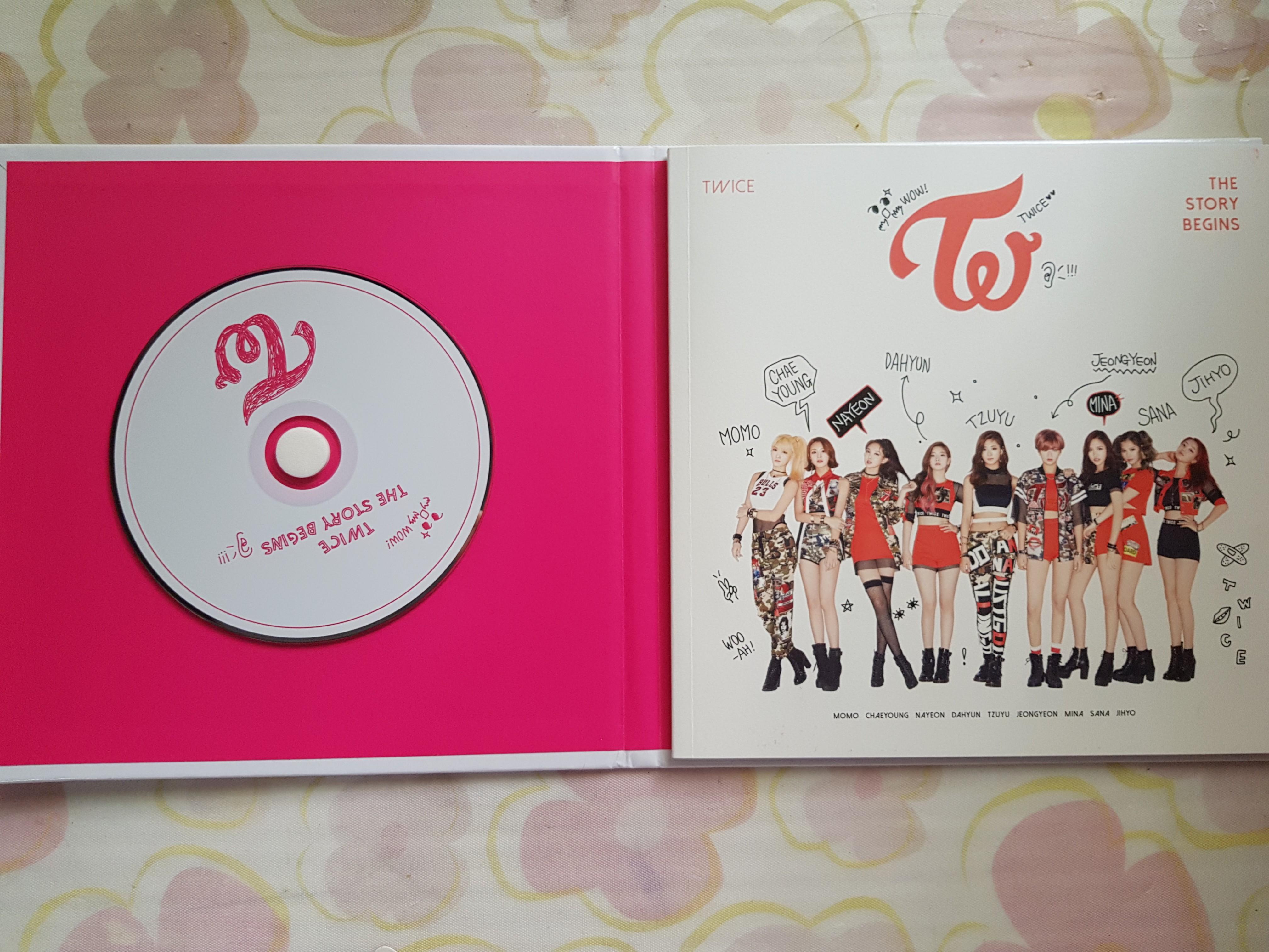 TWICE 1st Mini Album THE STORY BEGINS Photobook + Photocards + Garland